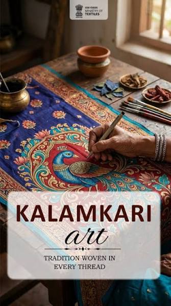 Kalamkari Art in Bharat: A Timeless Tradition of Storytelling through Fabric